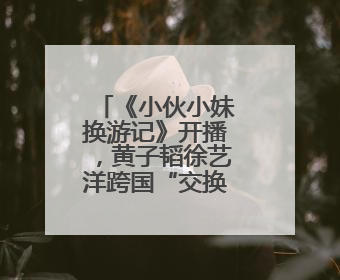 《小伙小妹换游记》开播，黄子韬徐艺洋跨国“交换人生”