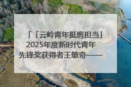 「云岭青年挺膺担当」2025年度新时代青年先锋奖获得者王敏奇——澜沧江上好渔人
