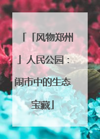 「风物郑州」人民公园：闹市中的生态宝藏