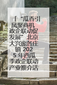 “瓜香引凤聚商机 政企联动促发展”北京大兴庞各庄镇 2025 年西瓜季政企联动产业推介活动圆满举行
