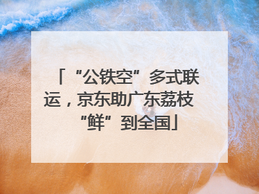 “公铁空”多式联运，京东助广东荔枝“鲜”到全国