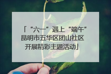 “六一”遇上“端午” 昆明市五华区团山社区开展精彩主题活动
