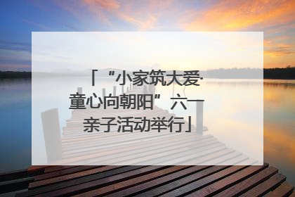 “小家筑大爱·童心向朝阳”六一亲子活动举行