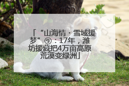 “山海情・雪域援梦”⑨：17年，潍坊援藏把4万亩高原荒漠变绿洲