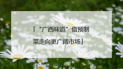 “广西味道”借预制菜走向更广阔市场