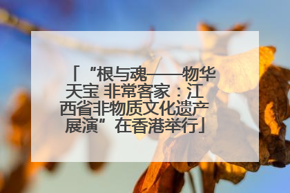 “根与魂——物华天宝 非常客家：江西省非物质文化遗产展演”在香港举行