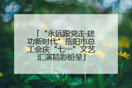 “永远跟党走·建功新时代”岳阳市总工会庆“七一”文艺汇演精彩纷呈