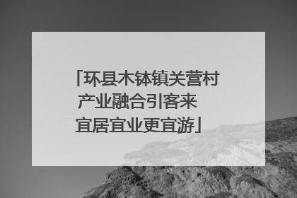 环县木钵镇关营村 产业融合引客来 宜居宜业更宜游