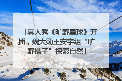 真人秀《旷野星球》开播，魏大勋王安宇组“旷野搭子”探索自然