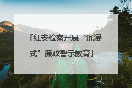 红安检察开展“沉浸式”廉政警示教育