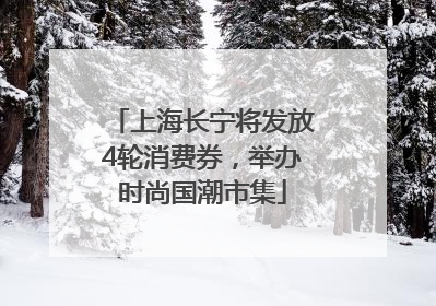 上海长宁将发放4轮消费券，举办时尚国潮市集