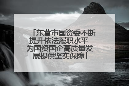 东营市国资委不断提升依法履职水平 为国资国企高质量发展提供坚实保障
