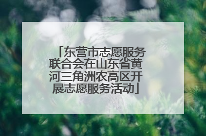 东营市志愿服务联合会在山东省黄河三角洲农高区开展志愿服务活动