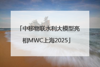 中移物联水利大模型亮相MWC上海2025