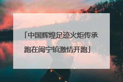 中国辉煌足迹火炬传承跑在闽宁镇激情开跑