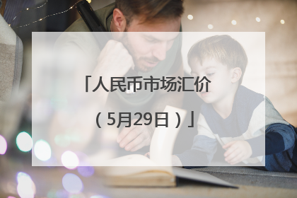 人民币市场汇价（5月29日）
