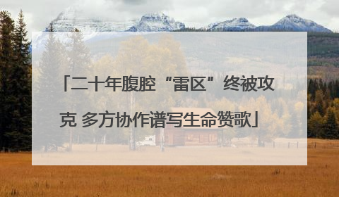 二十年腹腔“雷区”终被攻克 多方协作谱写生命赞歌