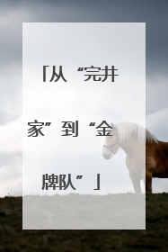 从“完井家”到“金牌队”