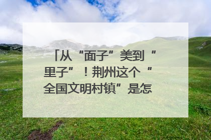 从“面子”美到“里子”！荆州这个“全国文明村镇”是怎样炼成的？