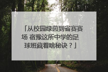 从校园绿茵到省赛赛场 宿豫这所中学的足球班藏着啥秘诀？
