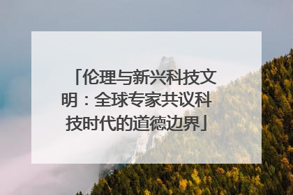 伦理与新兴科技文明：全球专家共议科技时代的道德边界