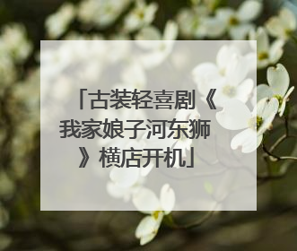 古装轻喜剧《我家娘子河东狮》横店开机