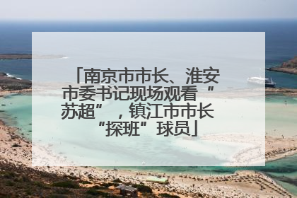 南京市市长、淮安市委书记现场观看“苏超”，镇江市市长“探班”球员
