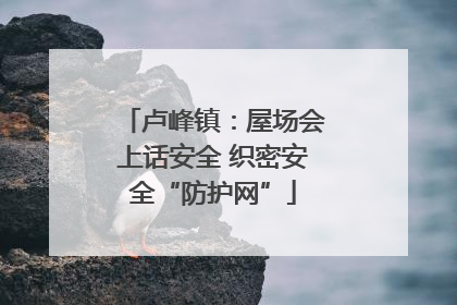 卢峰镇：屋场会上话安全 织密安全“防护网”