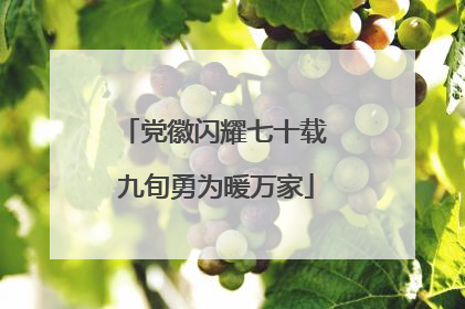 党徽闪耀七十载 九旬勇为暖万家