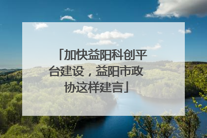 加快益阳科创平台建设，益阳市政协这样建言