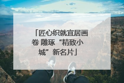 匠心织就宜居画卷 雕琢“精致小城”新名片