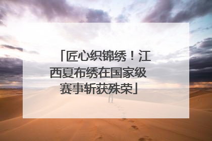匠心织锦绣！江西夏布绣在国家级赛事斩获殊荣