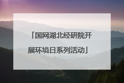 国网湖北经研院开展环境日系列活动