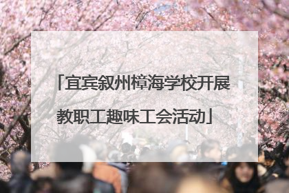 宜宾叙州樟海学校开展教职工趣味工会活动