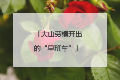 大山劳模开出的“早班车”