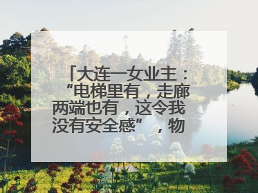 大连一女业主：“电梯里有，走廊两端也有，这令我没有安全感”，物业最新回应……