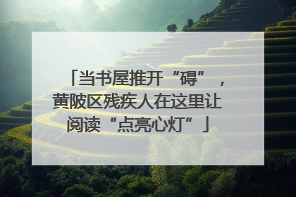 当书屋推开“碍”，黄陂区残疾人在这里让阅读“点亮心灯”