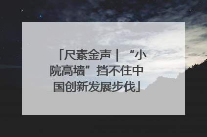 尺素金声｜“小院高墙”挡不住中国创新发展步伐