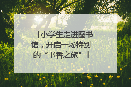 小学生走进图书馆，开启一场特别的“书香之旅”