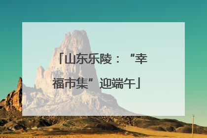 山东乐陵：“幸福市集”迎端午
