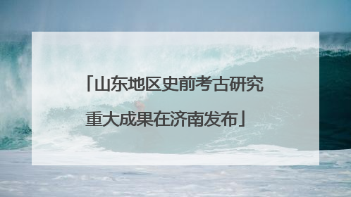 山东地区史前考古研究重大成果在济南发布