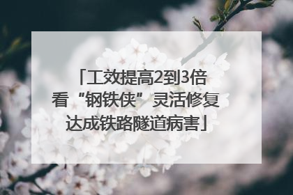 工效提高2到3倍 看“钢铁侠”灵活修复达成铁路隧道病害