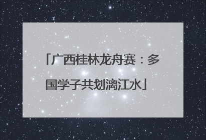 广西桂林龙舟赛：多国学子共划漓江水