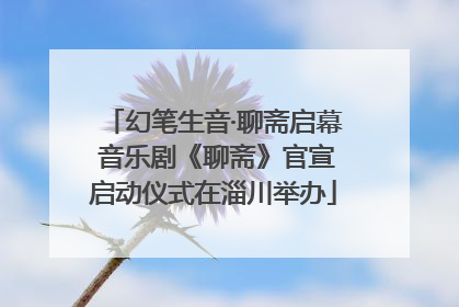 幻笔生音·聊斋启幕 音乐剧《聊斋》官宣启动仪式在淄川举办