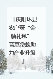庆阳环县农户获“金融礼包” 普惠贷款助力产业升级