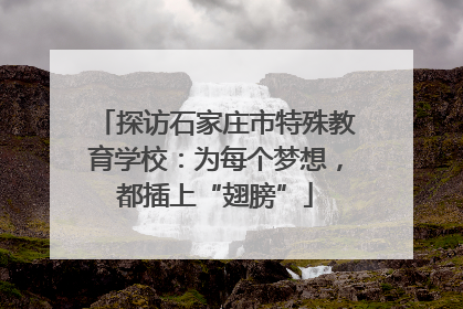 探访石家庄市特殊教育学校：为每个梦想，都插上“翅膀”
