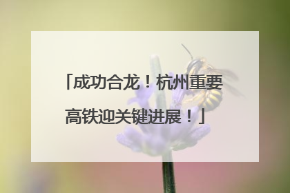 成功合龙！杭州重要高铁迎关键进展！