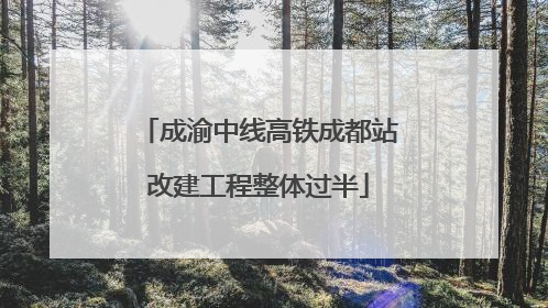 成渝中线高铁成都站改建工程整体过半