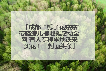 成都“栀子花孃孃”带脑瘫儿摆地摊感动全网 有人专程坐地铁来买花！丨封面头条