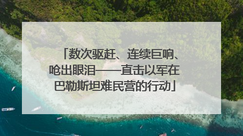 数次驱赶、连续巨响、呛出眼泪——直击以军在巴勒斯坦难民营的行动